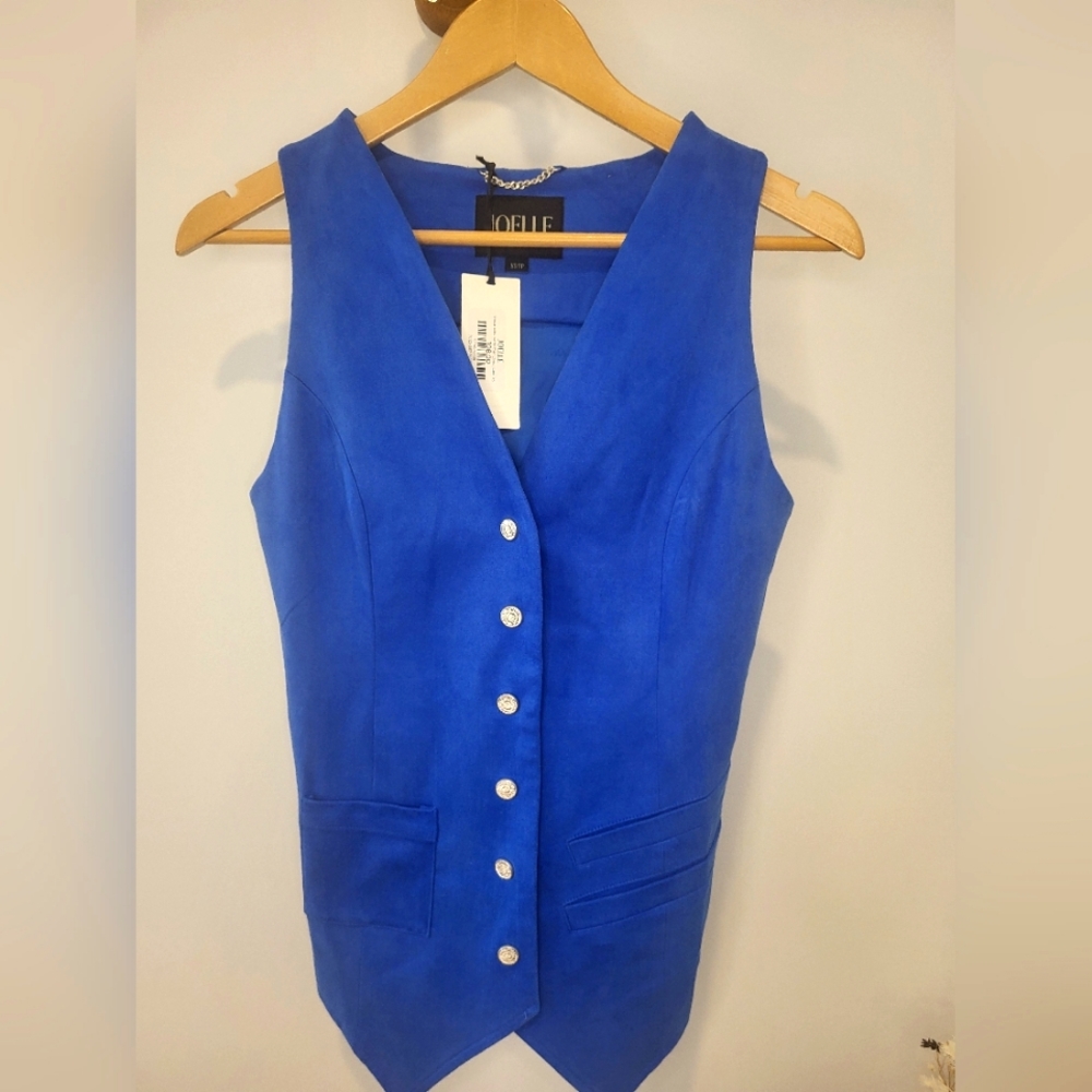🟠 NWT vegan suede vest
